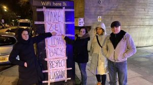 В Лондоне «Слуга народа» угрожал физической расправой активистам, которые пикетировали концерт «95 квартала»