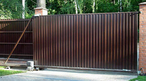 Преимущества откатных ворот