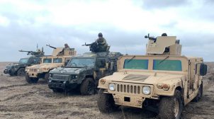 Украинские пограничники провели тренировку в районе проведения ООС