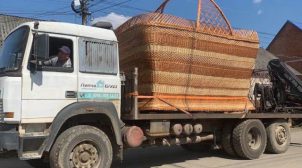 На Закарпатье сплели пасхальную корзину, которая претендует на рекорд