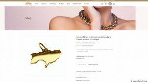 В Германии продают украшение в виде карты Украины без Крыма