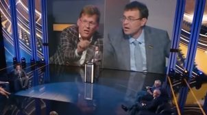 «Не вопите, сумасшедший»: Гетманцев поскандалил с Розенко в прямом эфире