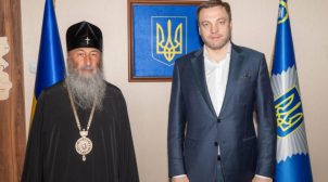Новый глава МВД Монастырский провел встречу с митрополитом РПЦвУ Онуфрием