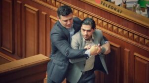 В Раде «слуга» Тищенко напал на Лероса, когда тот говорил о деле вагнеровцев