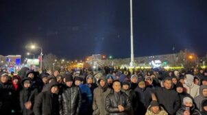 Протестующие в Казахстане требуют осудить агрессию РФ против Украины и выйти из всех союзов с Мозквою
